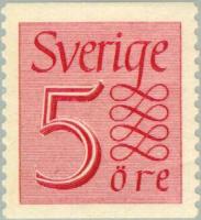 Ruotsi 1951 - Numeral 5 ore (Lettering in color) Ruotsi 1951 - Numeral 5 ore (Lettering in color)