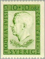 Ruotsi 1952 - 70th birthday of King Gustaf VI Adolf 1/3 C Ruotsi 1952 - 70th birthday of King Gustaf VI Adolf 1/3 C