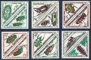 Keski-Afrikan tasavalta 1967 - Beetles postage due (6x pairs)