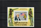 Ivory Coast (Côte d'Ivoire) 1976 - George Washington, U.S. Flag of 1776