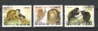 Korea N (DPRK) 1992 - Monkeys Korea N (DPRK) 1992 - Monkeys