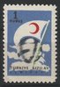 Turkey 1954 - Red Crescent 1954 1/3 Globe and Flag