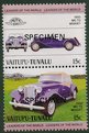 Vaitupu-Tuvalu Cars 15c MG TD Midget Specimen