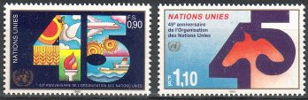 YK Geneve 1990 - United Nations (UN) 45 years (2) YK Geneve 1990 - United Nations (UN) 45 years (2)