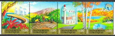 YK Geneve 2001 - Climate Change (strip of 4)