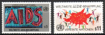 YK Wien 1990 - Global fight against AIDS (2) YK Wien 1990 - Global fight against AIDS (2)