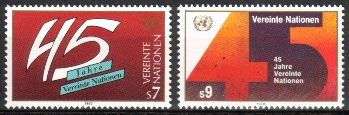 YK Wien 1990 - United Nations (UN) 45 years (2) YK Wien 1990 - United Nations (UN) 45 years (2)