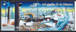 UN Vienna 2003 - International Year of Freshwater (1x2 pair)