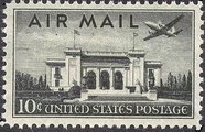 USA 1947 - Pan-American Union building in Washington Air mail