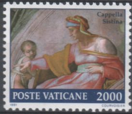 Vatikaani 1991 - Paintings of the Sistine Chapel 11/12 Vatikaani 1991 - Paintings of the Sistine Chapel 11/12