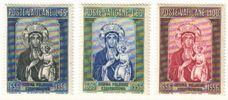 Vatikaani 1956 - 300th anniv. of the proclamation of the Madonna of Czestochowa (2) Vatikaani 1956 - 300th anniv. of the proclamation of the Madonna of Czestochowa (2)