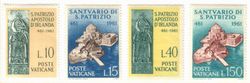 Vatikaani 1961 - Death of St. Patrick, 1,500th anniv. (4) Vatikaani 1961 - Death of St. Patrick, 1,500th anniv. (4)