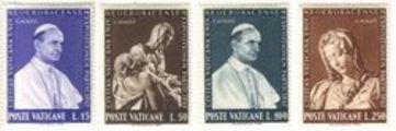 Vatikaani 1964 - New York World’s Fair 1964-65, Pope Paul VI, paintings (4)