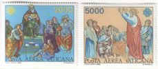 Vatican 1983 - World Communications Year, paintings (2) Vatican 1983 - World Communications Year, paintings (2)