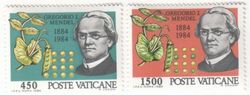 Vatican 1984 - Gregor Johann Mendel (1822-1884), Biologist (2) Vatican 1984 - Gregor Johann Mendel (1822-1884), Biologist (2)