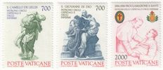 Vatican 1986 - Proclamation of the St. Camillo de Lellis and St. John of God (3) Blocks of four