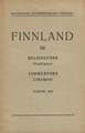 Finnland III Helsingfors Stadtspost, Tammerfors Lokalpost 1923