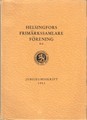 Helsinfors Frimärkssamlare Förening Jubileumsskrift 1953