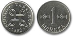 Suomi 1958 1mk markka, UNC