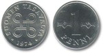 Suomi 1974 1p penniä, UNC