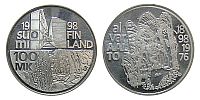 Finland 1998 Alvar Aalto 100 mk Proof