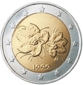 Suomi 1999 2 euro Täydellinen raharulla