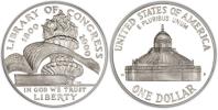 USA 2000 Library of Congress, DC $1 silver proof