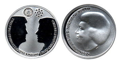 Netherlands 2002 10e Royal wedding, silver proof