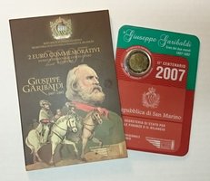 San Marino 2007 2e 200th birthday anniv. of Giuseppe Garibaldi