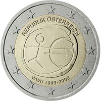 Itävalta 2009 2e EMU ja euro 10 vuotta