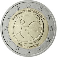 Itävalta 2009 2e EMU ja euro 10 vuotta