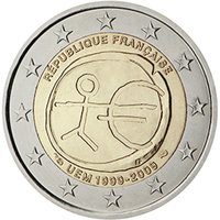 France 2009 2e 10th anniversary of EMU and Euro