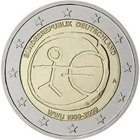 Germany 2009 2e 10th anniversary of EMU and Euro A