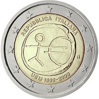 Italy 2009 2e 10th anniversary of EMU and Euro