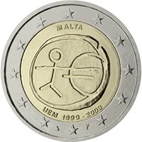 Malta 2009 2e EMU ja euro 10 vuotta