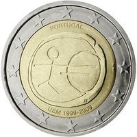 Portugal 2009 2e 10th anniversary of EMU and Euro