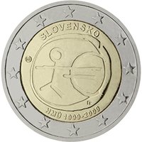 Slovakia 2009 2e 10th anniversary of EMU and Euro