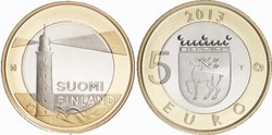 Finland 2013 5e Provincial Buildings coin IX: Aland