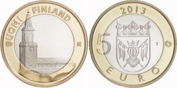 Finland 2013 5e Provincial Buildings coin VII: Varsinais-Suomi