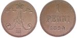 Finland 1 penni 1894 (used) ID# 6400