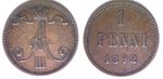 Finland 1 penni 1892 (used) ID# 6401