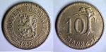 Finland 10 markkaa mk 1956 (used)