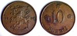 Finland 10 penni 1939 (used)