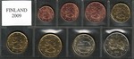 Finland 2009 Euro coin set 1c - 2e