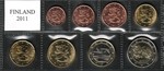 Finland 2011 Euro coin set 1c - 2e