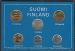 Finland 1983 markka coin year set 5p - 5mk UNC K