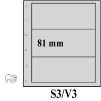 Hagner - Visir lehti 3 taskua 81 mm musta 10 kpl