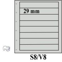 Hagner - Visir lehti 8 taskua 29 mm valkoinen 10 kpl