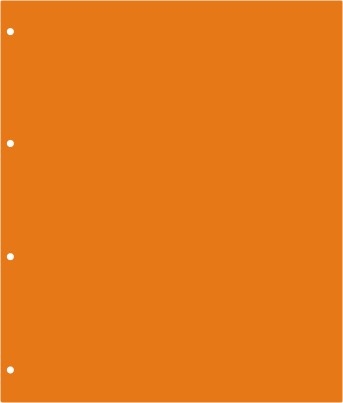 Orange interleaving pages, pack of 10