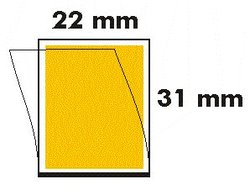 22 x 31 Postimerkkitaskut, läpinäkyvä tausta